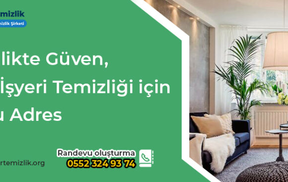Temizlikte Güven, Ev ve İşyeri Temizliği için Doğru Adres